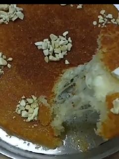 صورة لوصفة كنافه الجبن أو النابلسيه من غير ألوان على البوتجاز