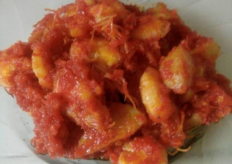 Resep Sambal udang + kentang yang Lezat Sekali
