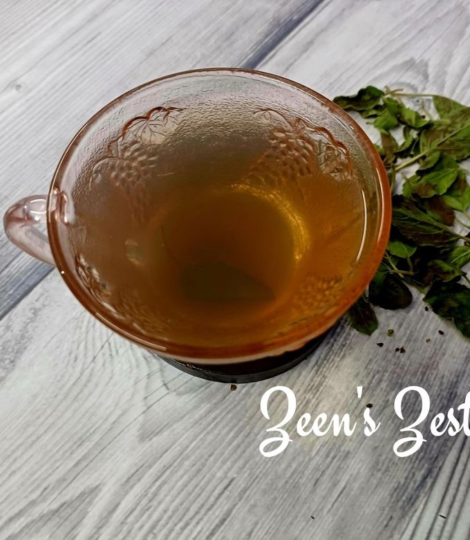 A picture of Fresh Tulsi Leaves Tea.