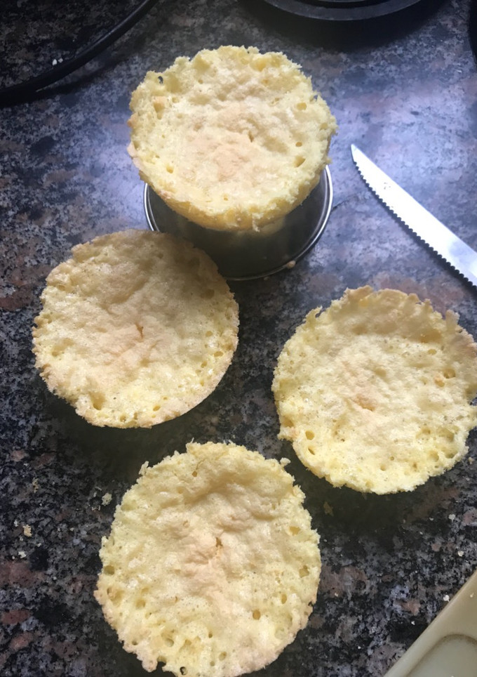 Una foto de Minis bizcochuelo Sin tacc para el mate con 4 Ingredientes. Súper húmedo y fácil