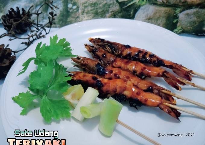 Sate udang teriyaki