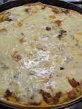 Tarta de pechuga de pollo con vegetales