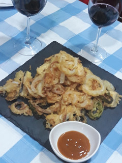 Una foto de Verduras en tempura