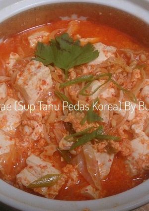 Foto resep Sundubu Jjigae (Sup Tahu Pedas Korea) ala bunda ELKa