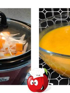 Una foto de Crema de calabaza en crock-pot