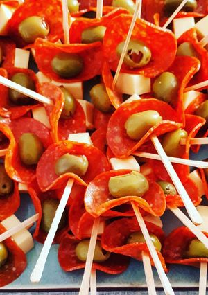 Una foto de Canapés de peperoni