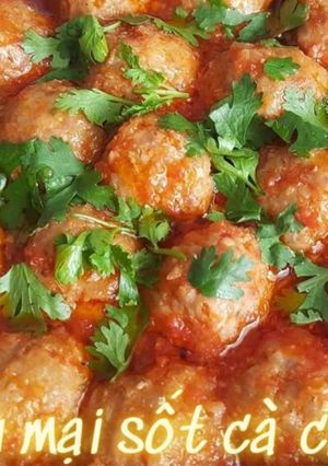 Hình của món Xíu mại sốt cà chua.