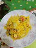 Arroz al azafrán con Kanikama