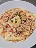 Ground Chicken in Tofu