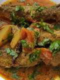 Pohala macha besara(Fried Pohala fish in tangy mustard gravy)