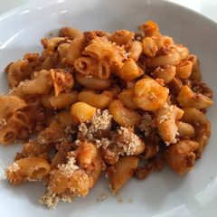 Sausage meat pasta bake A picture of Sausage meat pasta bake.
