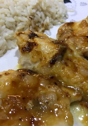 Una foto de Pollo limoncito