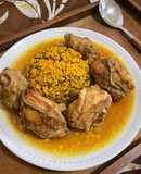椰漿雞肉🥥➕薑黃飯🍚