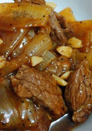 Foto resep Daging bumbu blackpepper