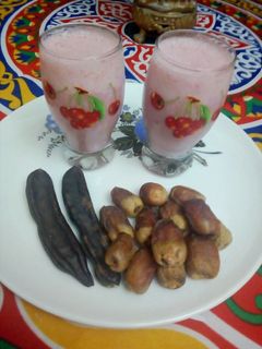 صورة لوصفة عصير (فراولة باللبن)