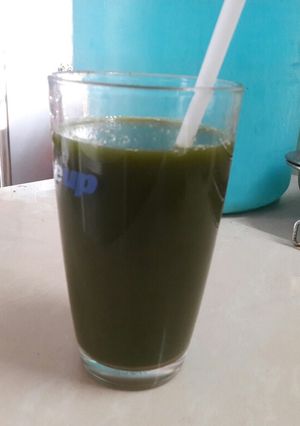 Hình của món Rau má đậu xanh nước dừa.