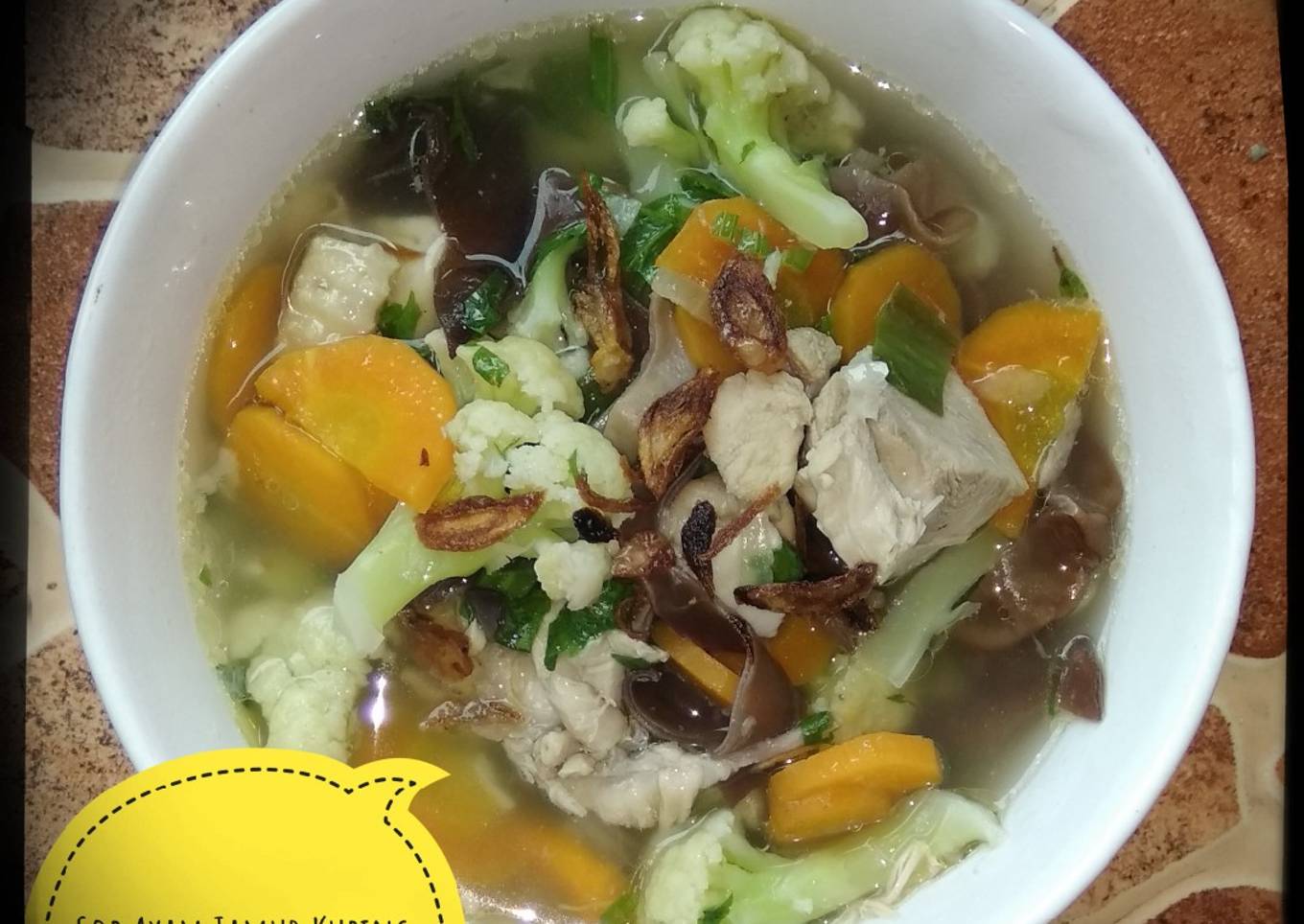 Sop Ayam Jamur Kuping