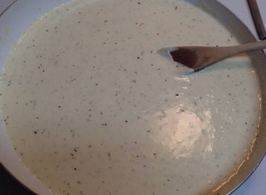 A picture of Homemade Alfredo Sauce.