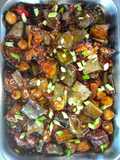 Braised Eggplant with Straw Mushrooms