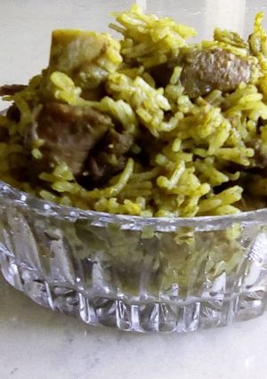 A picture of Mutton biriyani.
