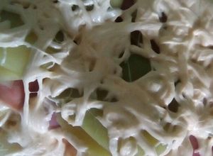 Una foto de Chayotes gratinados