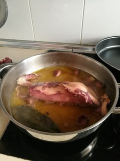 Una foto de Calamar en aceite