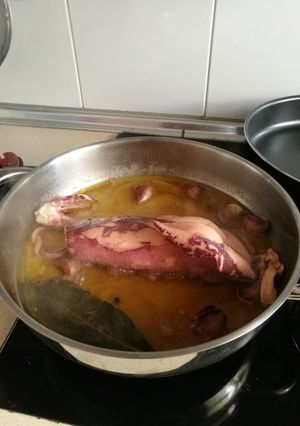 Una foto de Calamar en aceite