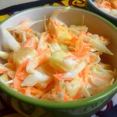 A picture of Pineapple Coleslaw Salad.