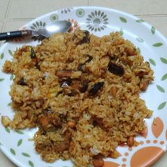A picture of Vangi bath - Brinjal Rice.