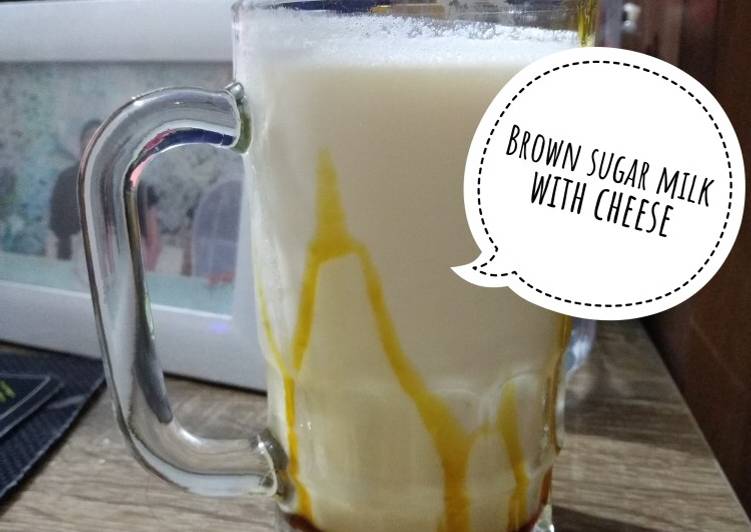 Brown Sugar Milk with Cheese