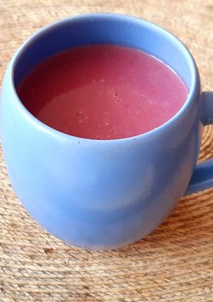 Una foto de Atole de zarzamora