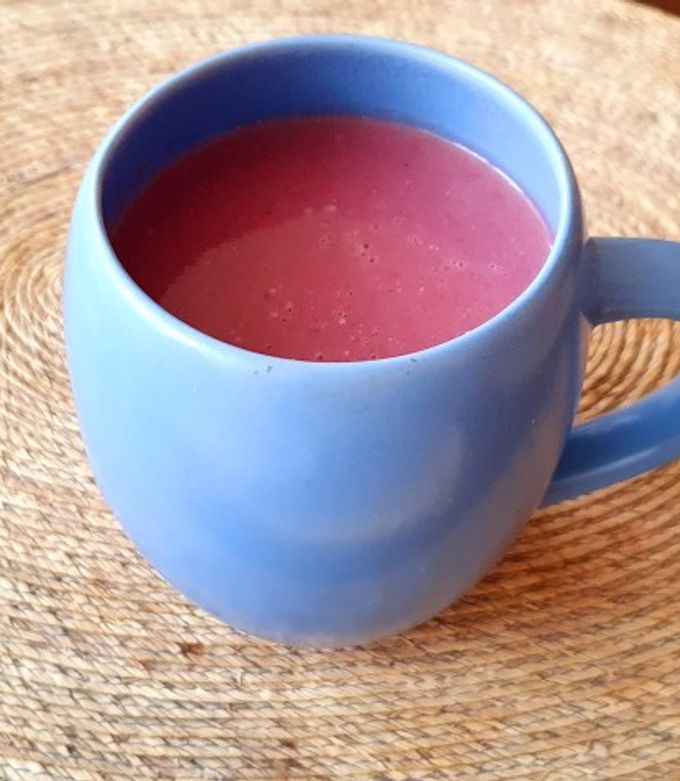 Una foto de Atole de zarzamora