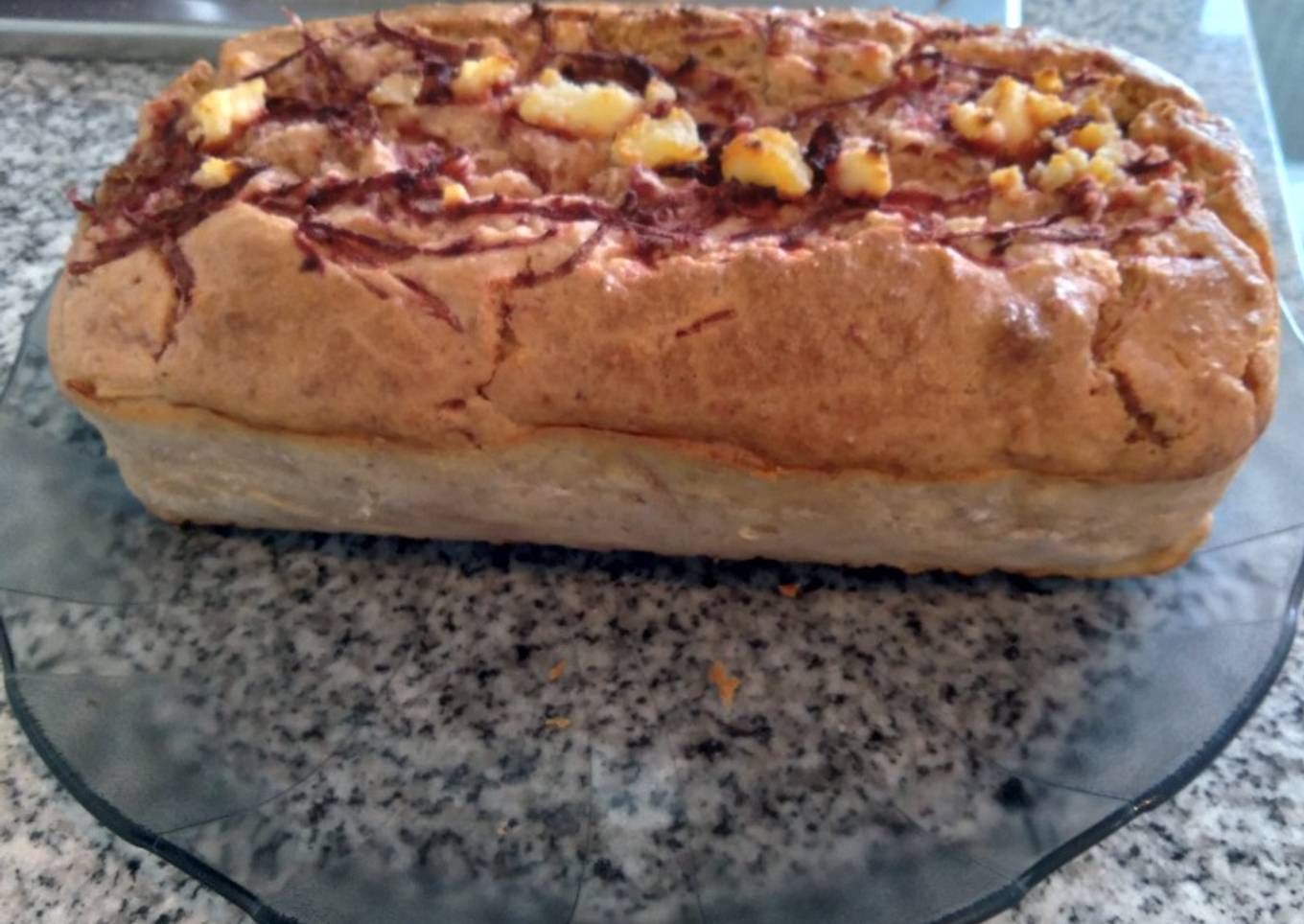 Budín de ricota con remolacha con harinas saludables