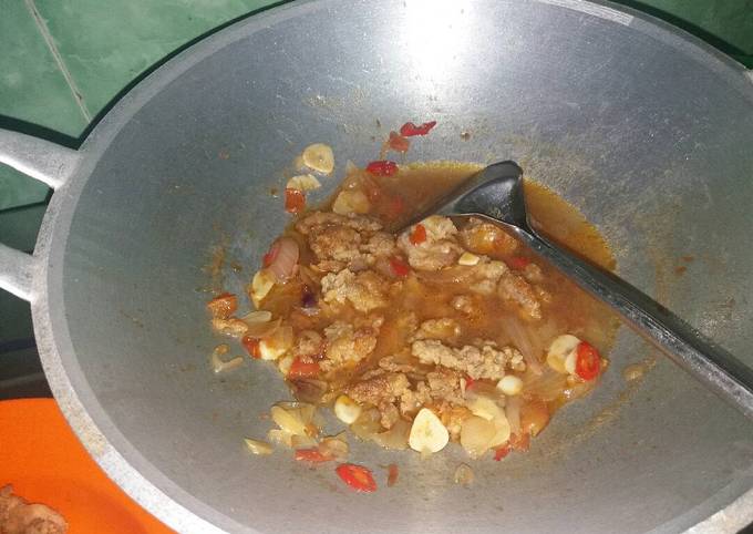 Ayam goreng tepung bumbu saos tiram