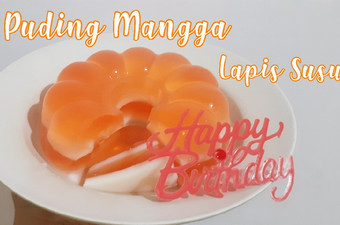 Anti Ribet, Buat Puding Mangga Lapis Susu Untuk Pemula