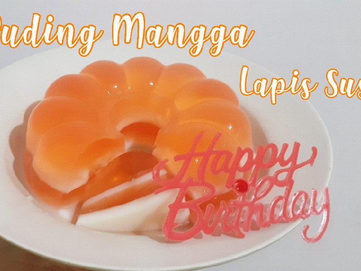 Anti Ribet, Buat Puding Mangga Lapis Susu Untuk Pemula