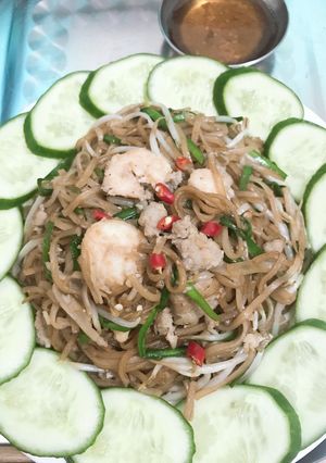 Hình của món Phở xào thịt bằm.