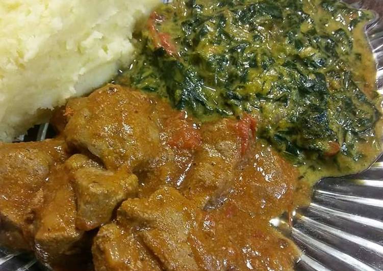 Steps to Prepare Refreshing Liver Stew with Mrenda
