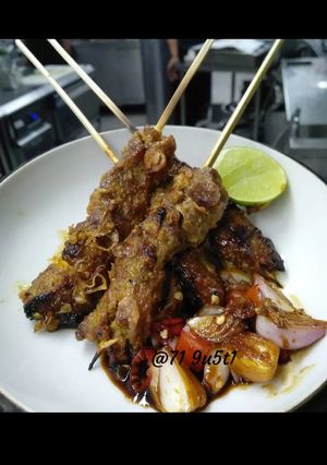 Foto resep Sate sapi meranggi