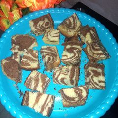 A picture of Zebra cake.
