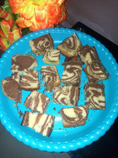A picture of Zebra cake.