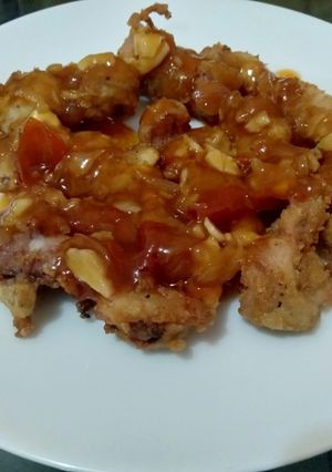 Foto resep Cumi goreng tepung saus asam manis