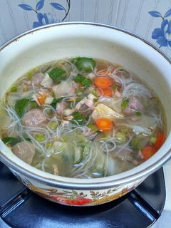Foto resep Sup bakso bihun