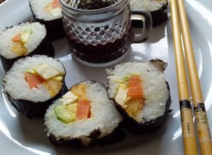 Una foto de Sushi Vegetariano a la Japonesa
