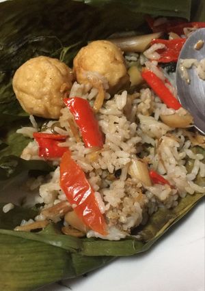 Foto resep Nasi Pepes Bakar