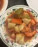 Caldo de camarones