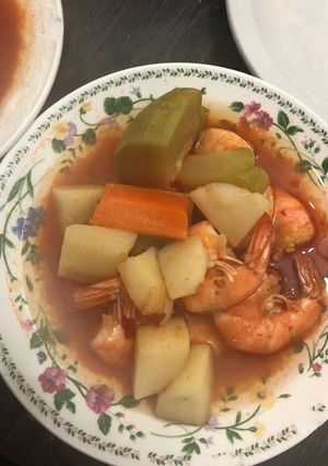 Una foto de Caldo de camarones