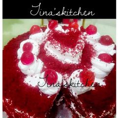 Beetroot red velvet cake A picture of Beetroot red velvet cake.