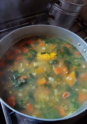 Una foto de Sopa de verduras
