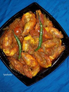 টমেটো চিংড়ি কষা রেসিপির প্রধান ছবি